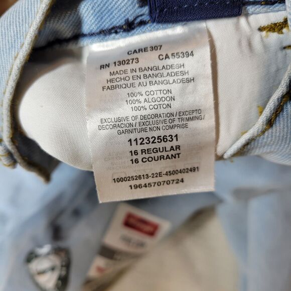 Wrangler Jeans Boys Loose Blue Sz 16 Regular Denim Pant Kid School Skater 5 Star - Picture 13 of 14